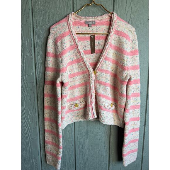 NWT J.Crew Space-dyed Sweater Lady Jacket, Medium $148 - Picture 2 of 9